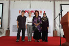 (L-R) Mr.Lee Kin Hing (community leader), Dr.Christina Ng, Datin Paduka Khatijah Sulieman, Pn.Aminah Shukor (community leader)